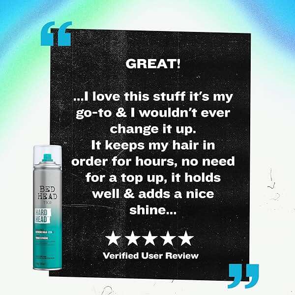 TIGI Bed Head Hard Head Hairspray 6-Pack – Extreme Hold Hairspray, Dries Instantly, Adds Shine, Vibrant Apple Scent, 11.7 Oz Ea - Image 7