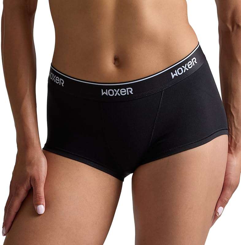 Woxer Womens Boxer Briefs Underwear – Ultra Short Boyshorts Panties, Modal Fabric, Chafe-Free, Boxers for Sleep & Gym - Image 1