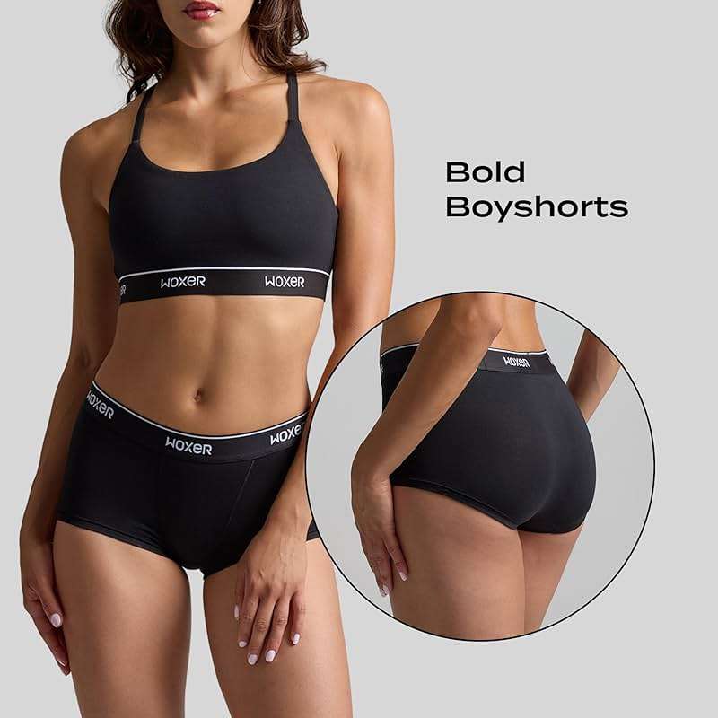 Woxer Womens Boxer Briefs Underwear – Ultra Short Boyshorts Panties, Modal Fabric, Chafe-Free, Boxers for Sleep & Gym - Image 2