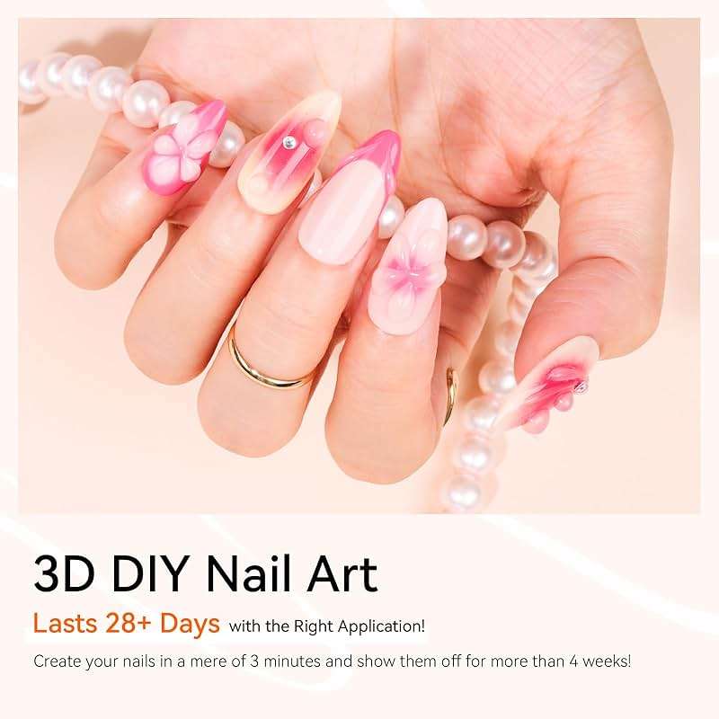 Makartt 3D Gel Nail Art, Sculpting Gel Glue for Drawing, Molding, Sculpture, Gems and Decoration, No Wipe Clear Gel Polish for DIY Nail Designs, 15g - Image 3