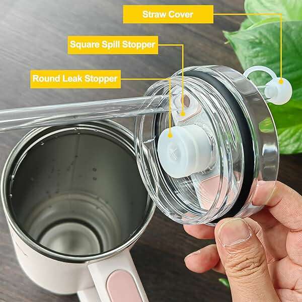 HOMDSG Spill Stopper Set for Stanley Cup 2.0 40oz 30oz, Accessories Including Straw Cover Cap, Fix Leak Stopper and Lid Spill Plug, Clear - Image 5