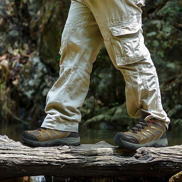 NORTIV 8 Men's Ankle High Waterproof Hiking Boots Outdoor Lightweight Shoes Trekking Trails Armadillo - Image 6