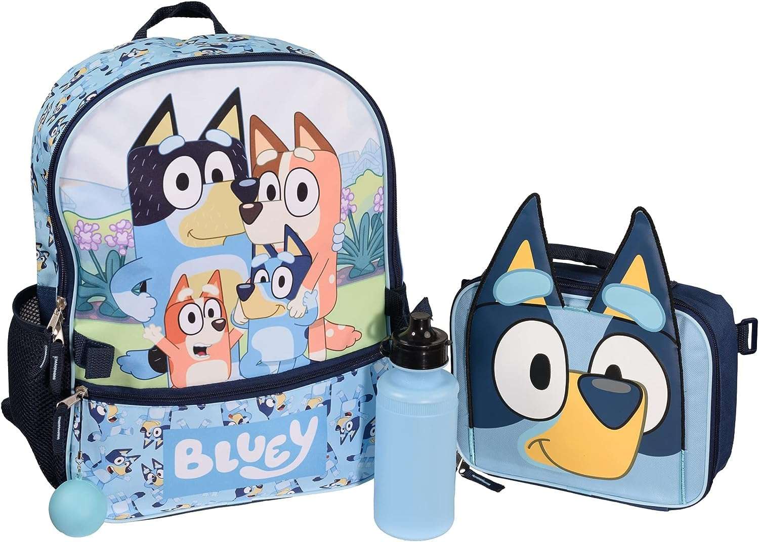 AI ACCESSORY INNOVATIONS Bluey 4 Piece Backpack Set for Pre School Girls & Boys, Kids 16" School Bag - Image 1