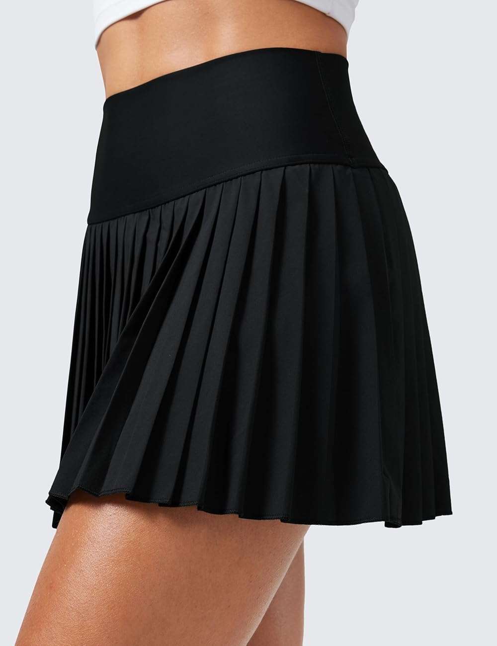 CRZ YOGA High Waisted Pleated Tennis Skirts for Women - Mini Lined Casual Tummy Control Skort with Pockets - Image 4
