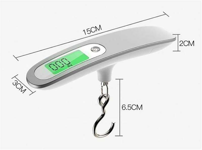 Luggage Scale, 50kg Hand Hanging Portable Travel Scale with Hook Electronic Baggage Weight Measuring Digital Weighing - Image 3