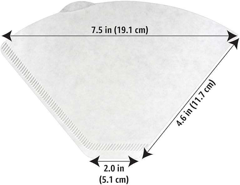 Amazon Basics Number 4 Cone Coffee Filters for 8-12 Cup Coffee Makers, White, 100 Count - Image 3