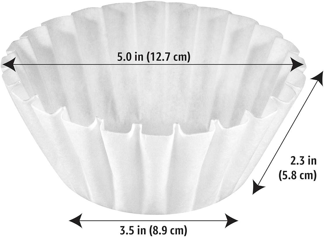 Amazon Basics Basket Coffee Filters for 8-12 Cup Coffee Makers, White, 200 Count, Packaging May Vary - Image 3