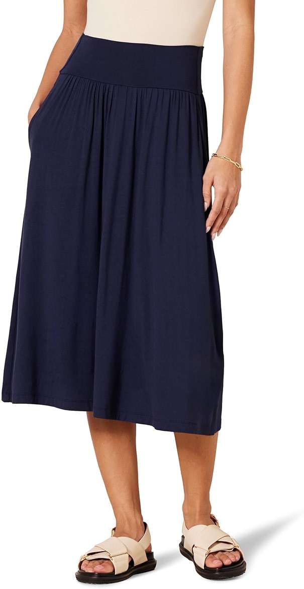 Amazon Essentials Women's Jersey Pull On Midi Length Skirt - Image 1