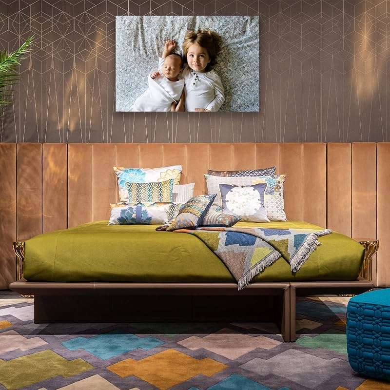 Custom Canvas Prints with Your Photos Framed Canvas Customized Wall Art Personalized Canvas Pictures for Pet/Family Gifts for Mom/Men/Women 8 x 10 - Image 5