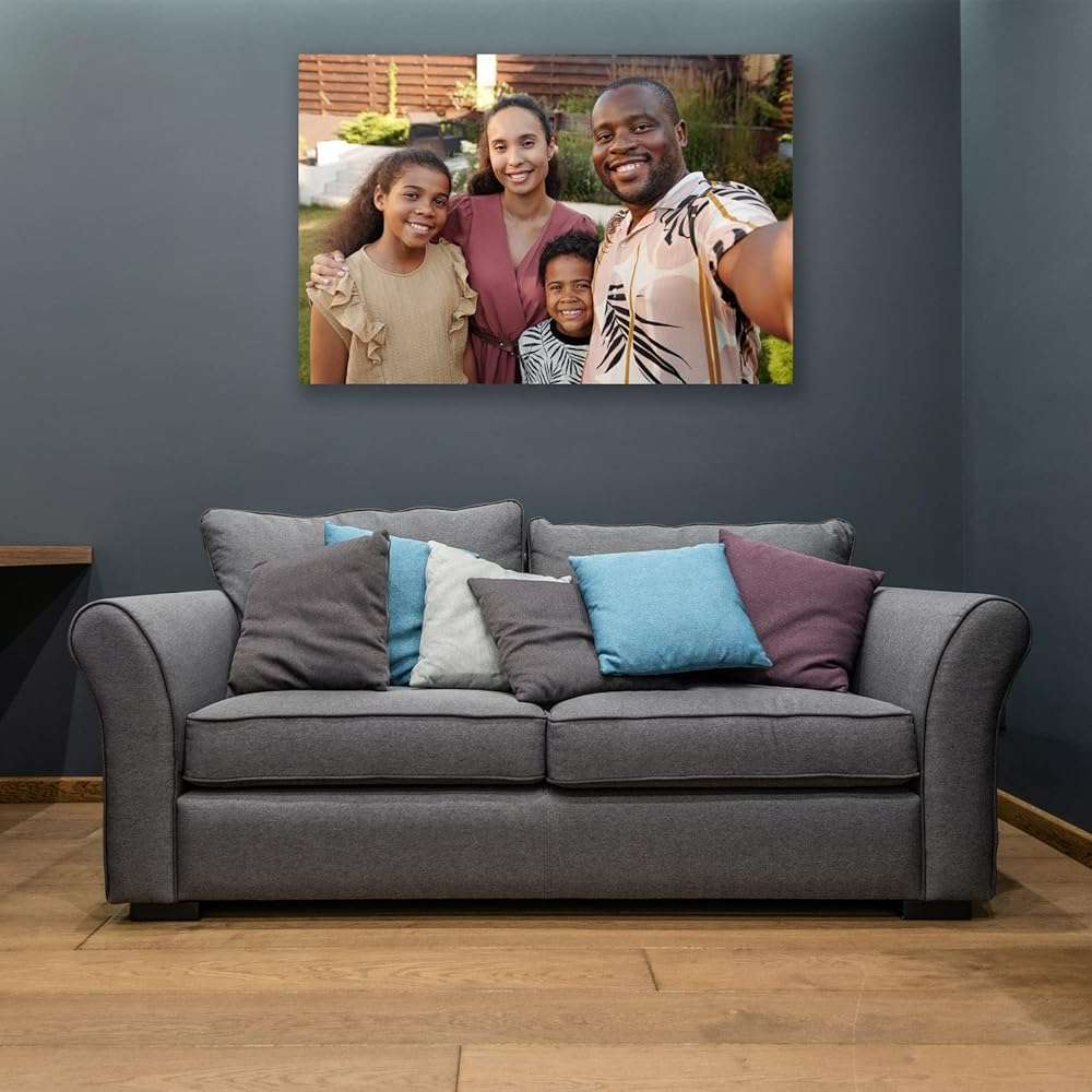 Custom Canvas Prints with Your Photos Framed Canvas Customized Wall Art Personalized Canvas Pictures for Pet/Family Gifts for Mom/Men/Women 8 x 10 - Image 6