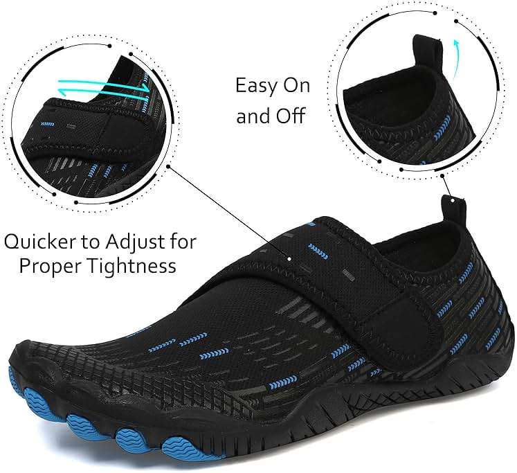 Water Shoes Mens Womens Quick-Dry Barefoot Swim Beach Pool Shoes Aqua Yoga Socks for Hiking Walking Diving Surf Outdoor Water Sports - Image 2