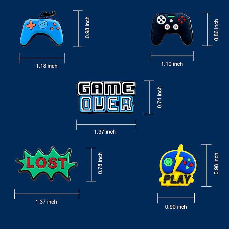 Euphaglaia 25 35Pcs Video Game Charms for Clog Shoes Decoration, Game Handle Charms Accessories for Adult Men (35) - Image 3
