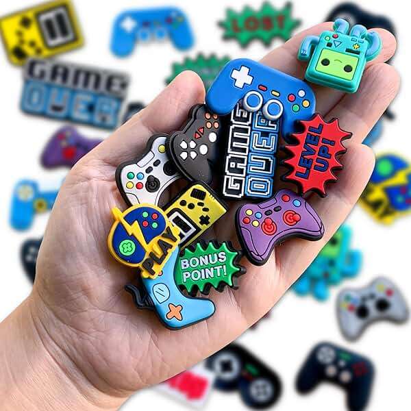 Euphaglaia 25 35Pcs Video Game Charms for Clog Shoes Decoration, Game Handle Charms Accessories for Adult Men (35) - Image 5