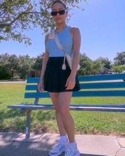 Girstunm Women's Pleated Skirt Mini Skater Basic Skirts High Waist School Girls Uniform Short Cheerleader Skirt - Image 8