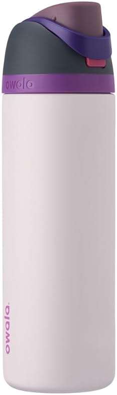 Owala FreeSip Insulated Stainless Steel Water Bottle with Straw for Sports and Travel, BPA-Free, 24oz, Dreamy Field - Image 1