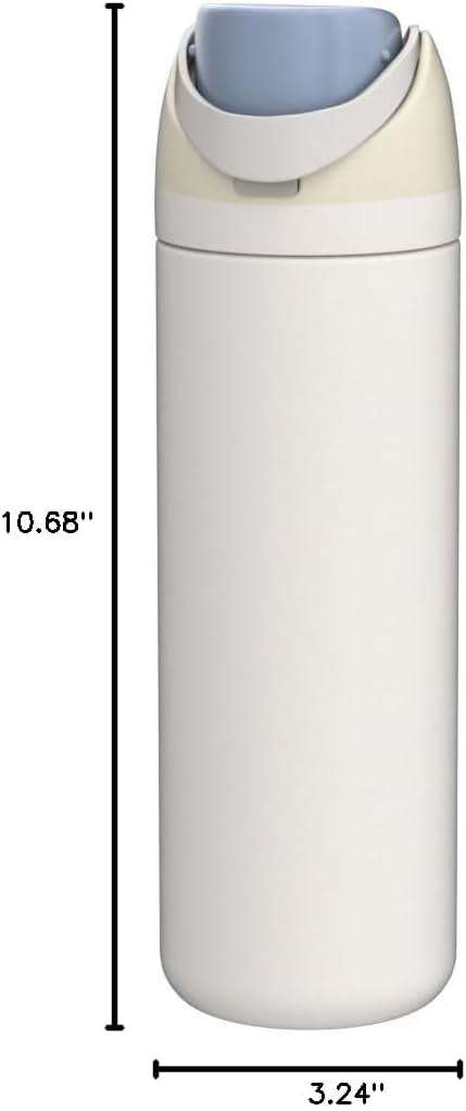 Owala FreeSip Insulated Stainless Steel Water Bottle with Straw for Sports and Travel, BPA-Free, 24oz, Iced Breeze - Image 2