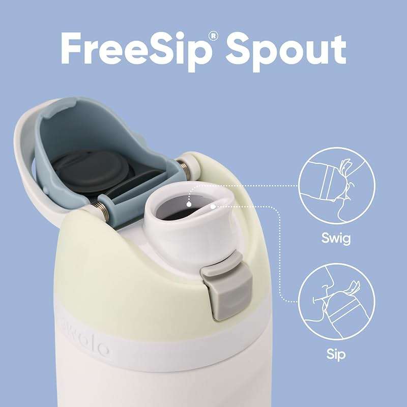 Owala FreeSip Insulated Stainless Steel Water Bottle with Straw for Sports and Travel, BPA-Free, 24oz, Iced Breeze - Image 5