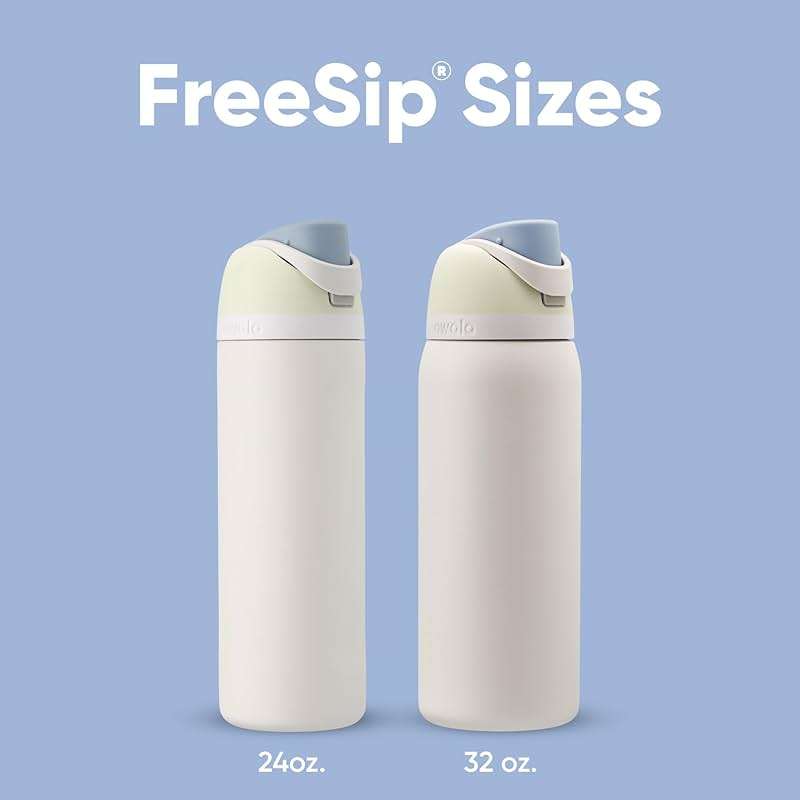 Owala FreeSip Insulated Stainless Steel Water Bottle with Straw for Sports and Travel, BPA-Free, 24oz, Iced Breeze - Image 6
