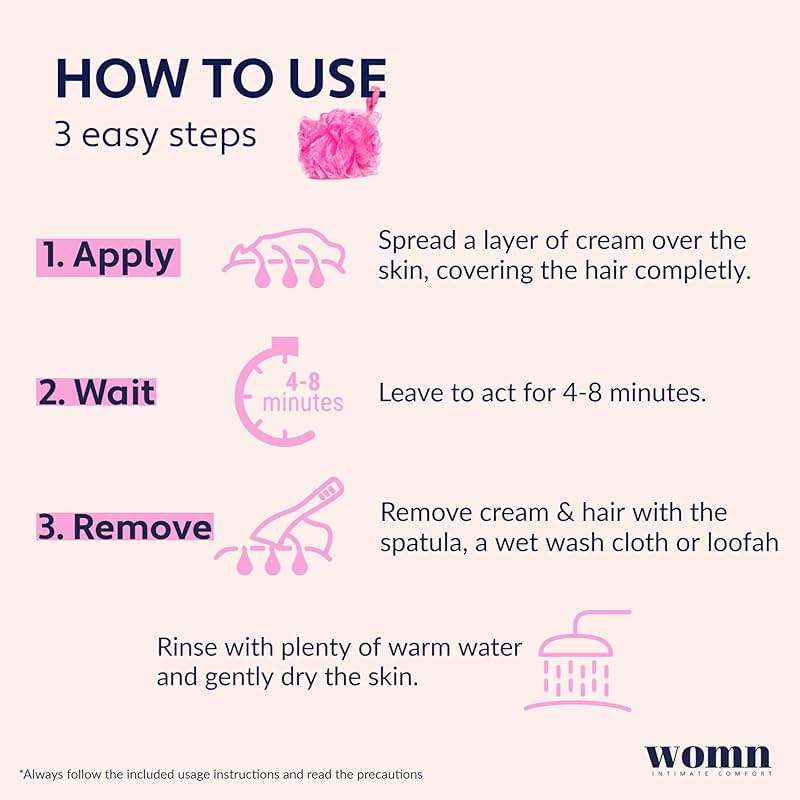 womn Intimate Comfort HAIR REMOVAL CREAM for bikini area & underarms. Smooth skin, no razor bumps or cuts. 3.3 Fl. Oz. - Image 5