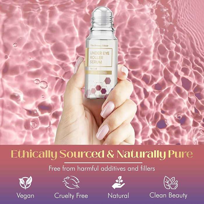 The Beauty Elixir Retinol Eye Roller For Puffy Eyes & Dark Circles - Brightens Under Eyes - Crow's Feet Treatment - Dermatologist Tested, Natural Clean Beauty - Korean Skin Care - For All Skin Types - Image 6