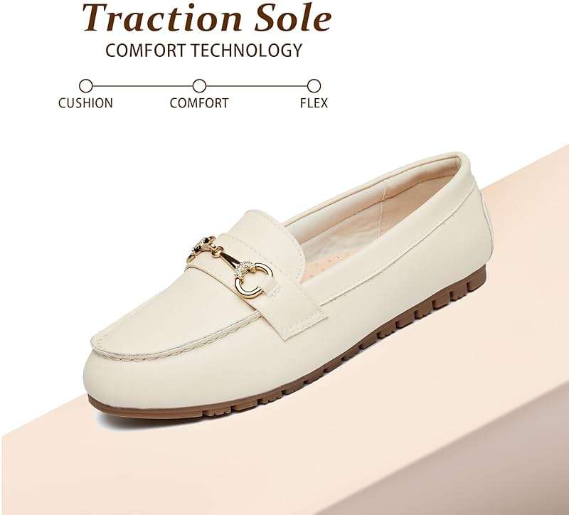 COOL COSER C Women's Wide Loafers Casual Slip on Flat Shoes Women's Comfort Penny Loafers with Arch Support Women Dressy Moccasins - Image 6