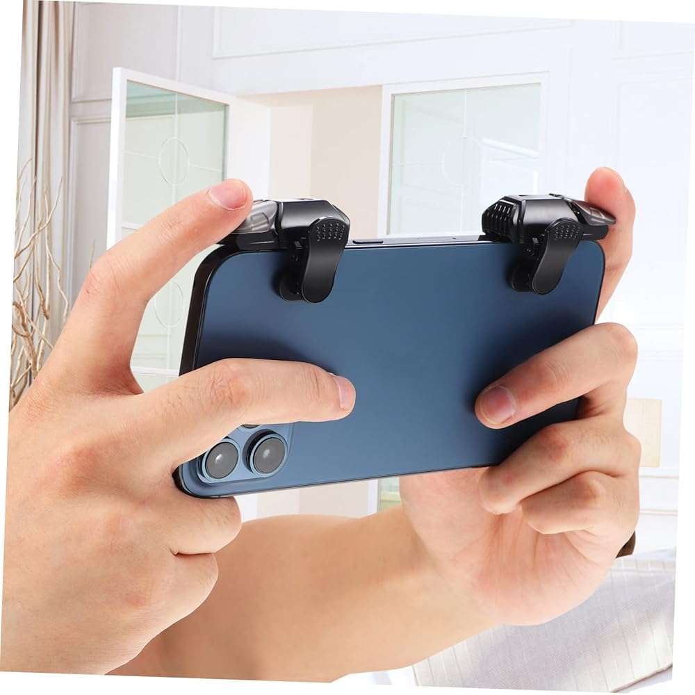 WHAMVOX 1pair Mobile Game Trigger Set Finger Sleeves Sensitive Touch Controllers for Smartphones Compatible and Includes of Game Finger Gloves - Image 7