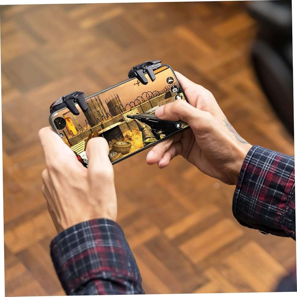 WHAMVOX 1pair Mobile Game Trigger Set Finger Sleeves Sensitive Touch Controllers for Smartphones Compatible and Includes of Game Finger Gloves - Image 8
