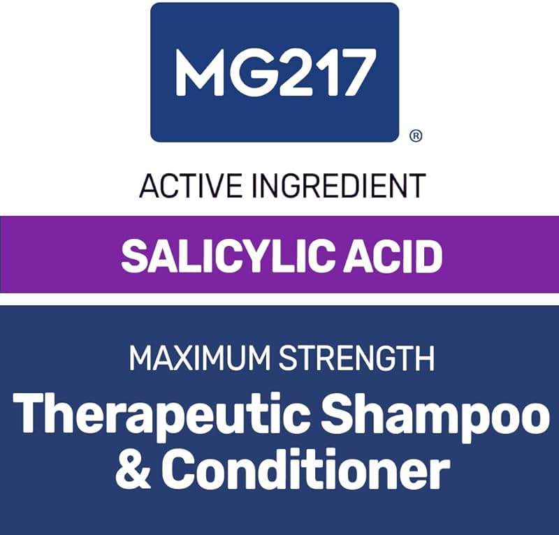 MG217 Psoriasis Shampoo and Conditioner with Salicylic Acid, Therapeutic Scalp Treatment, Softens, Lifts, Removes Scaling, Psoriasis Scalp Treatment, Salicylic Acid Shampoo and Conditioner, 8floz Tube - Image 6