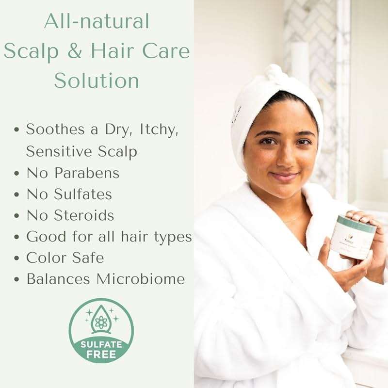 Yobee Restorative Scalp Mask - Dry Scalp Treatment Hair Mask - Probiotic Extracts, Organic Honey, Turmeric, Vitamin B12 - Natural Dry, Itchy, Sensitive Scalp and Dandruff Relief - for Adults, 4 fl oz - Image 5