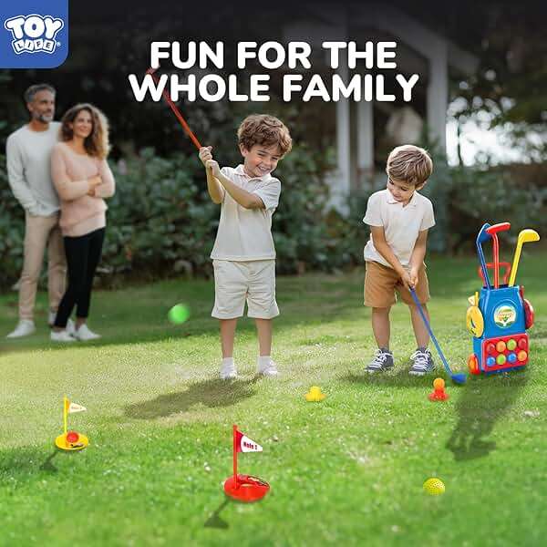 TOY Life Kids Golf Clubs 3-5 Toddler Boys Golf Set Baby & Toddler Plastic Golf Clubs 3-5 Mini Golf Set for Kids Golf Cart Toys Sport Golf Game for Boys Girls for 3 4 5 6 7 8 Years Old - Image 7