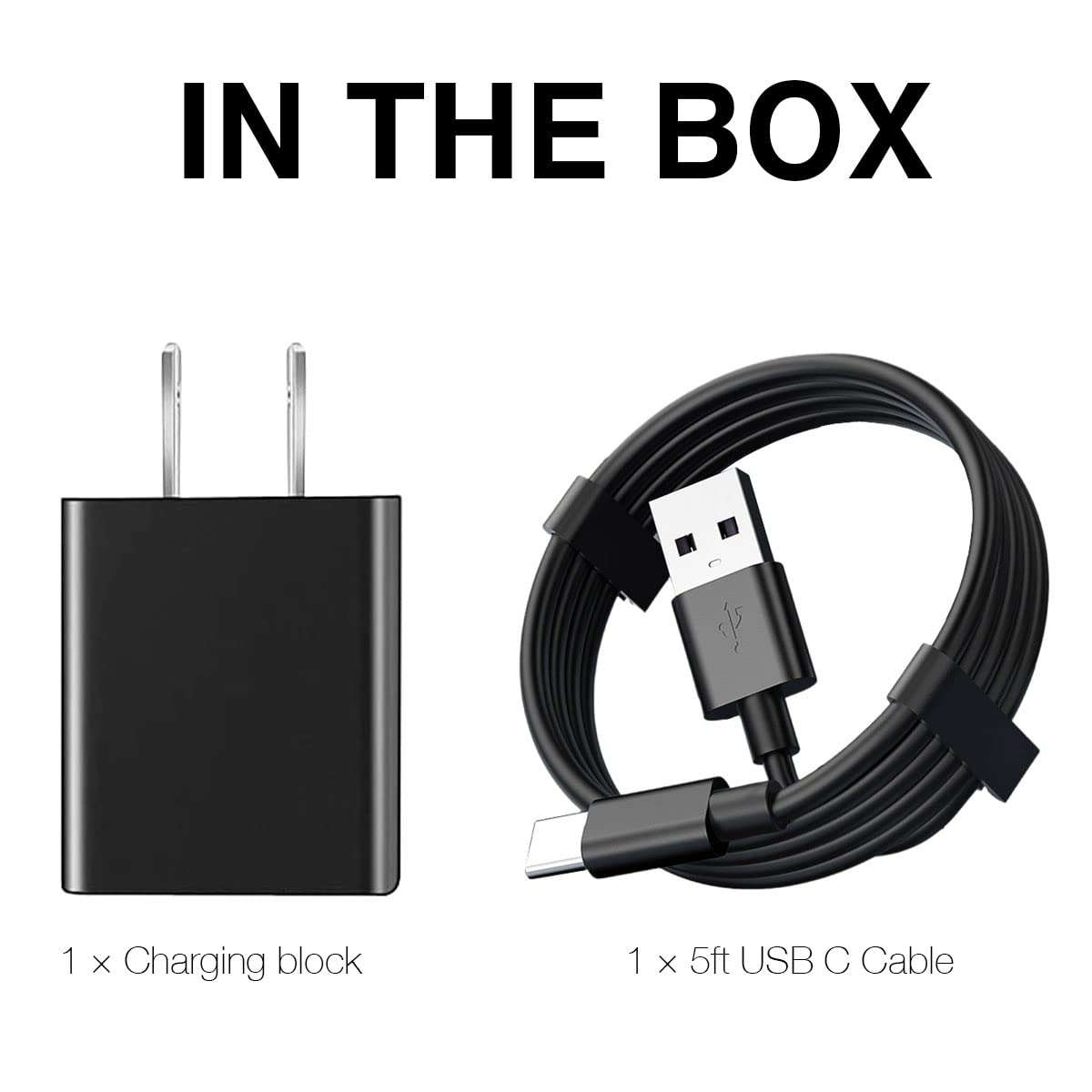 Charger TOZO earphone Cable Compatible for TOZO T10, T12, T12 Pro, T9, T9s, A1, A2, A3, NC9 Pro, NC2, NC7, G1, G1S, W1 W3 W8 PB2, Golden X1 Earbuds & More USB-C Earbuds/Headphones Charging Cord (5FT) - Image 7