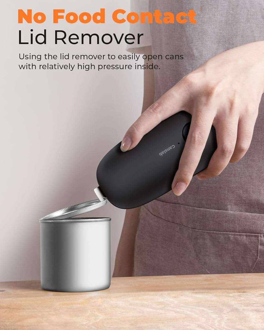 Canslab Ultrablde (Basic Version)_Rechargeable Electric Can Openers for Kitchen for Seniors with Arthritis- USB Battery Can Opener for Any Size Can - Smooth Edge, Handsfree, Wall Mountable Opener - Image 4