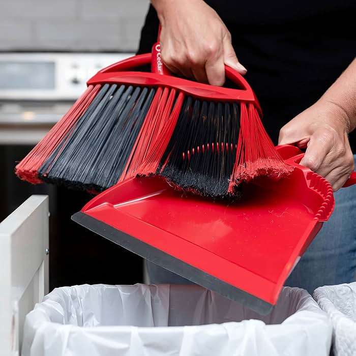 O-Cedar One Sweep Broom & Step-On Dustpan Set | Patented Wave Bristles Remove Over 99% of Dirt in One Pass | Lightweight & Quiet for Pet-Friendly Cleaning - Image 11