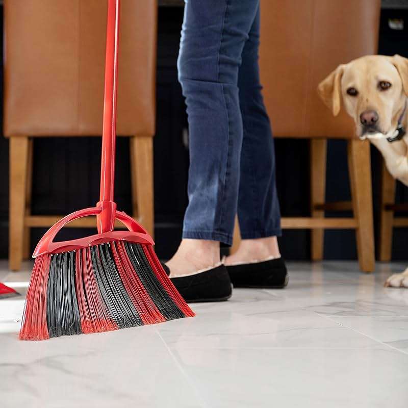 O-Cedar One Sweep Broom & Step-On Dustpan Set | Patented Wave Bristles Remove Over 99% of Dirt in One Pass | Lightweight & Quiet for Pet-Friendly Cleaning - Image 18