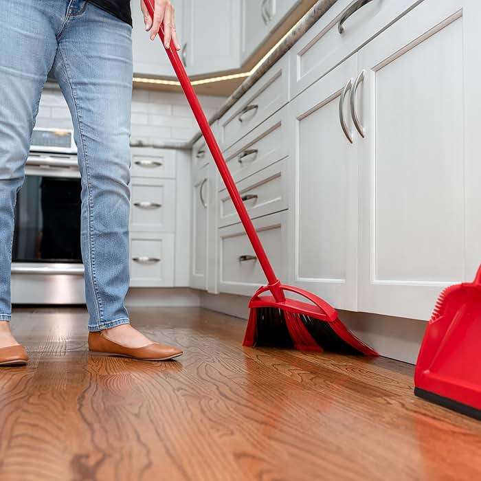 O-Cedar One Sweep Broom & Step-On Dustpan Set | Patented Wave Bristles Remove Over 99% of Dirt in One Pass | Lightweight & Quiet for Pet-Friendly Cleaning - Image 20