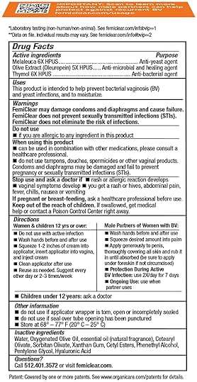 FemiClear BV & Yeast Infection Protection Cream, 0.5 Oz, Helps Protect from Odor, Discharge, and Imbalance, Soothing & Moisturizing Feminine Care with Hyaluronic Acid, Natural Ingredients - Image 9