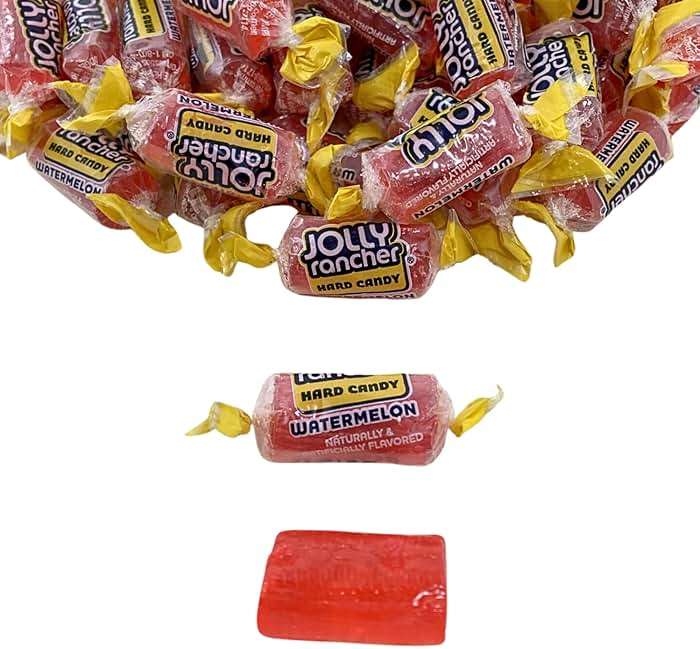 Jolly Ranchers Hard Candy 1.5lbs- All Watermelon Individually Wrapped Delicious Fresh Candy 1.5, 24oz (Packaging Might Vary) - Image 5