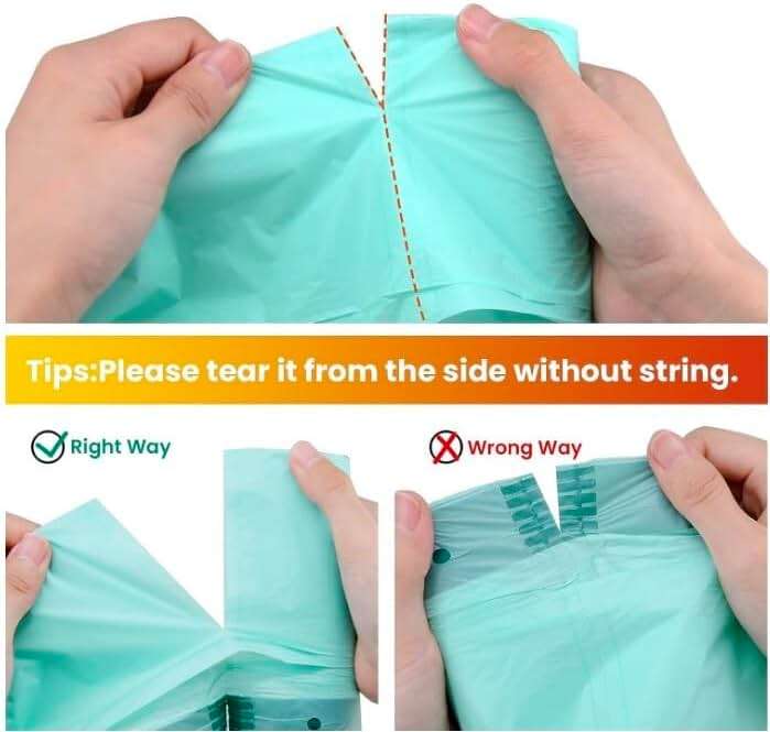 Cleanomic Compostable* Trash Bags with Drawstring (13 Gallon, 25 Units, Tall), BPI Certified For Kitchen Compost - Image 6