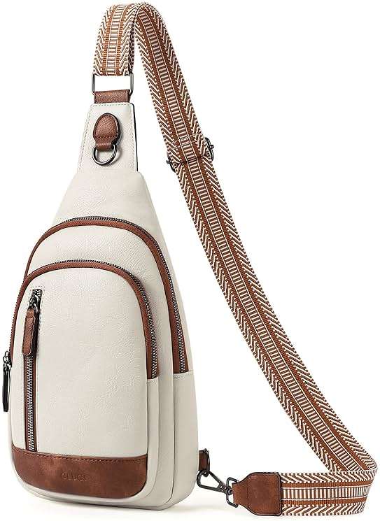 CLUCI Crossbody Bags for Women Men,Leather Sling Bag Cross Body Backpack for Woman Gifts for Women Birthday Unique - Image 9