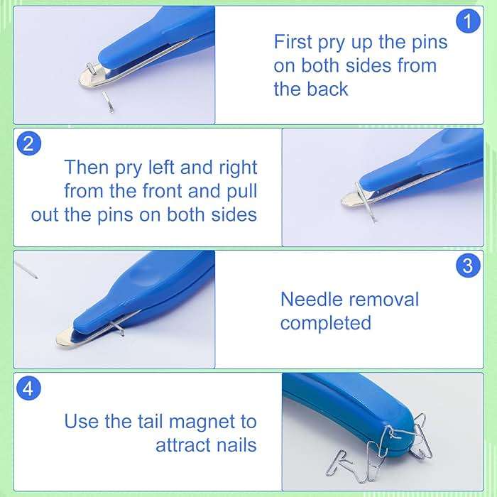 24 Pcs Magnetic Staple Remover Bulk Staple Remover Puller Removing Pen Operation Christmas Tool Gifts Rubberized Office School Gift(Bright Color) - Image 5