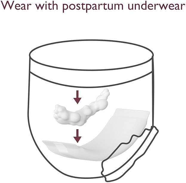 Momcozy Postpartum Disposable Underwear, 12 PCS No Leak New-Thin Built-in Pad Self-Absorbent Free-Move Period Underpants for Women Mothers Moms Labor Delivery Care White - Image 5
