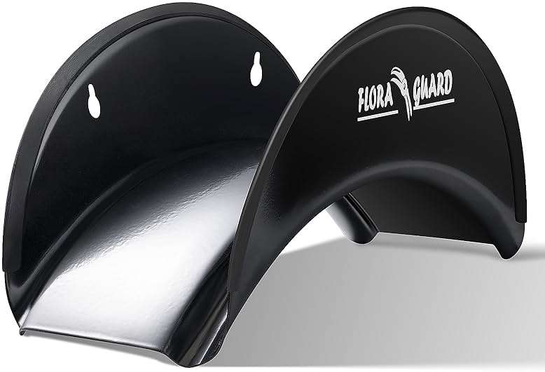 FLORA GUARD Garden Hose Reels, Hose Holder Wall Mount - Heavy Duty Metal Hose Hanger Holds Up to 125Ft, Garden Water Hose Holder for Outside Yard, Anti-Rust Anti-Slip (2pcs Black) - Image 4