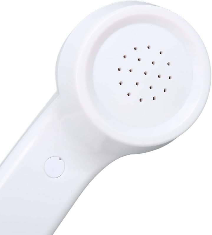Retro 3.5mm Telephone Handset, Cell Phone Handset , Microphone Handset for Mobile Phone, Cell Phone Receiver Mini Handheld Receiver Cell Phone for Mobile Phones Computers (White) - Image 6