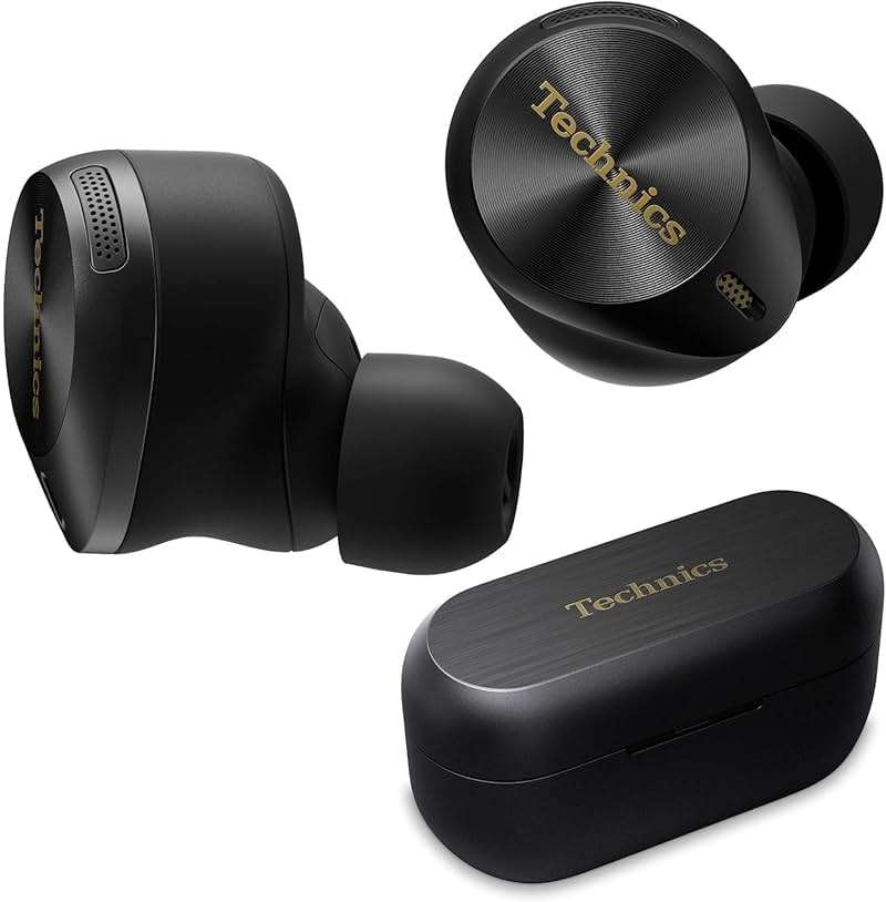 Technics Premium Hi-Fi True Wireless Bluetooth Earbuds with Advanced Noise Cancelling, 3 Device Multipoint Connectivity, Hi-Res Audio + Enhanced Calling Wireless Earbuds - EAH-AZ80-K (Black) - Image 1