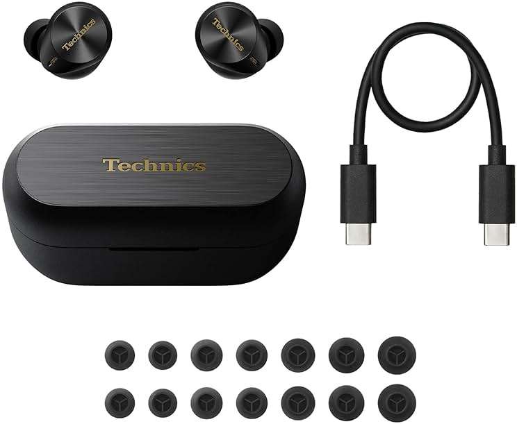 Technics Premium Hi-Fi True Wireless Bluetooth Earbuds with Advanced Noise Cancelling, 3 Device Multipoint Connectivity, Hi-Res Audio + Enhanced Calling Wireless Earbuds - EAH-AZ80-K (Black) - Image 11