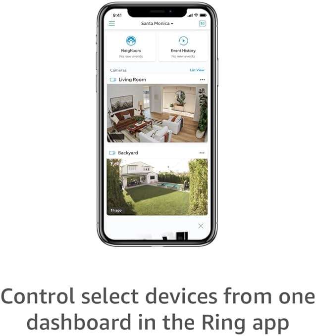 Ring Outdoor Cam (Stick Up Cam), Weather-resistant home or business security camera, outdoor ready, Live View, Color Night Vision, Two-Way Talk, motion alerts, Works with Alexa, White - Image 4
