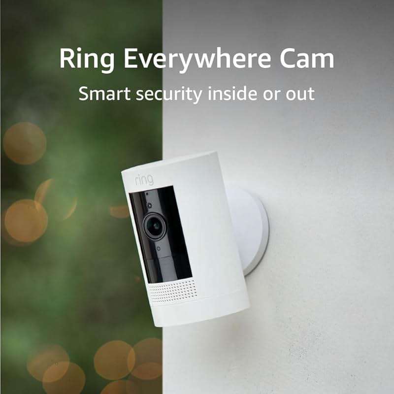 Ring Outdoor Cam (Stick Up Cam), Weather-resistant home or business security camera, outdoor ready, Live View, Color Night Vision, Two-Way Talk, motion alerts, Works with Alexa, White - Image 7