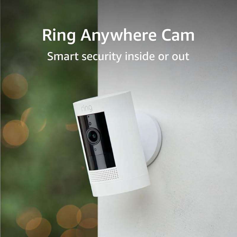 Ring Outdoor Cam (Stick Up Cam), Weather-resistant home or business security camera, outdoor ready, Live View, Color Night Vision, Two-Way Talk, motion alerts, Works with Alexa, White - Image 8