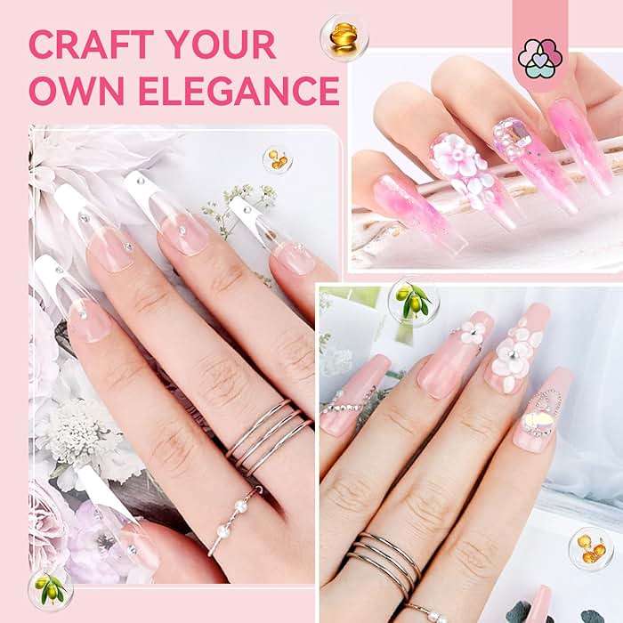 SAVILAND Acrylic Nail Kit with Drill: Professional Acrylic Nail Set for Beginners with Everything U V Light 3 Colors Gel Polish Decorations Nails Tools for Home Salon Use Christmas Gift Set - Image 7
