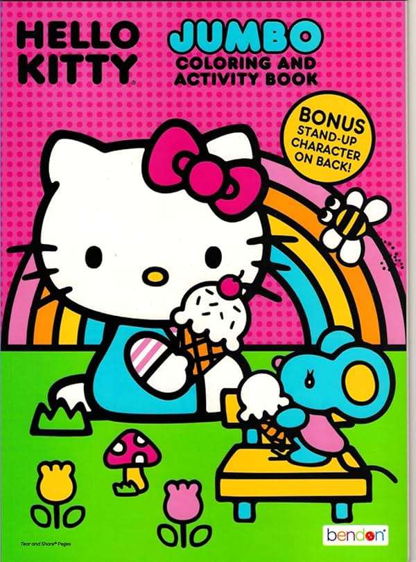 Hello Kitty Coloring and Acitivty Book Super Bundle for Kids, Girls – Set Includes Stickers, Kids Coloring Book and More - Image 2